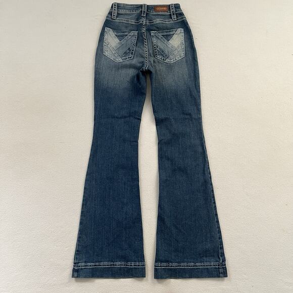 Shyanne Blue Medium Wash High Rise Bootcut Denim 33” Jeans Cowboy Western 27 Reg - Picture 9 of 9